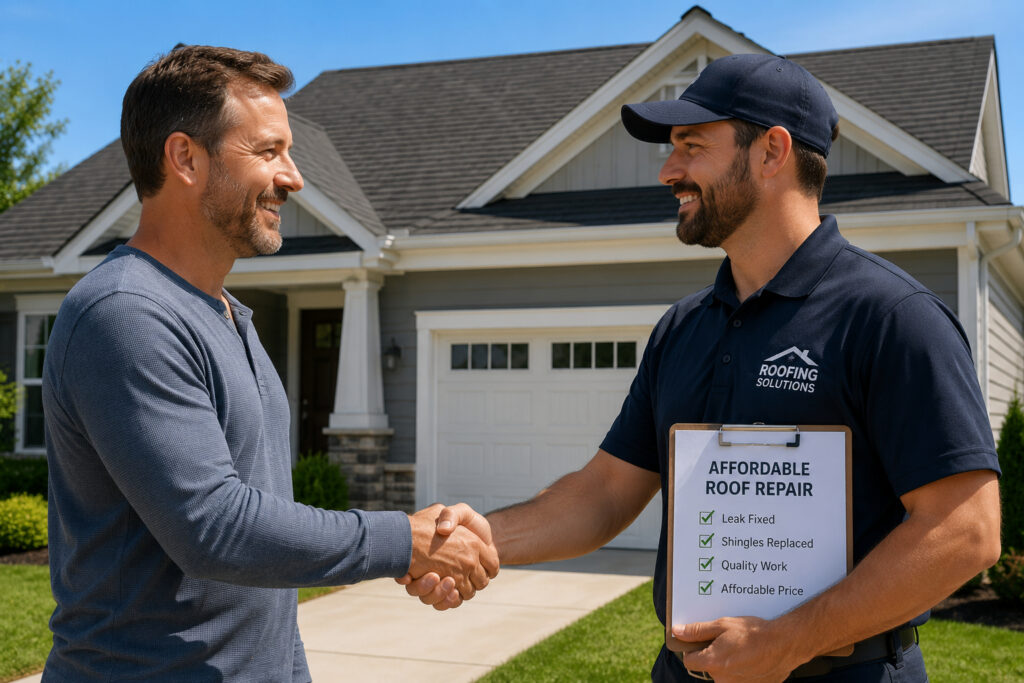 Affordable roof repair completed by a trusted roofing contractor in Allen TX.